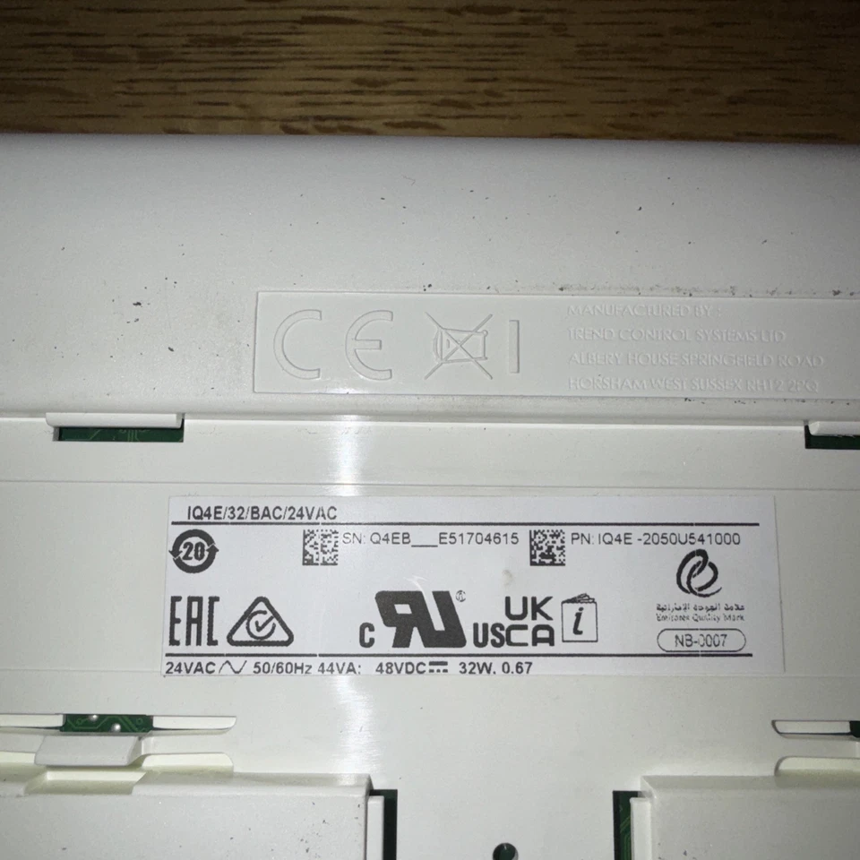 Trend IQ4E/32/BAC/24VAC Controller BMS Compatible With BACnet - Image 3 of 3