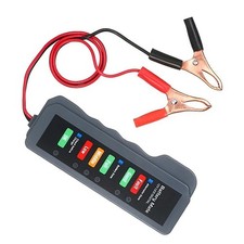 Car Battery Tester for 12 Volt Systems Including Acid and Gel Batteries