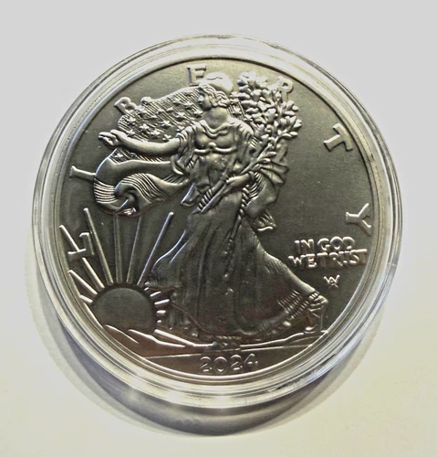 2024 W - LIBERTY AMERICAN EAGLE ( .999 FINE SILVER DOLLAR COIN ) - 1oz. -  $1