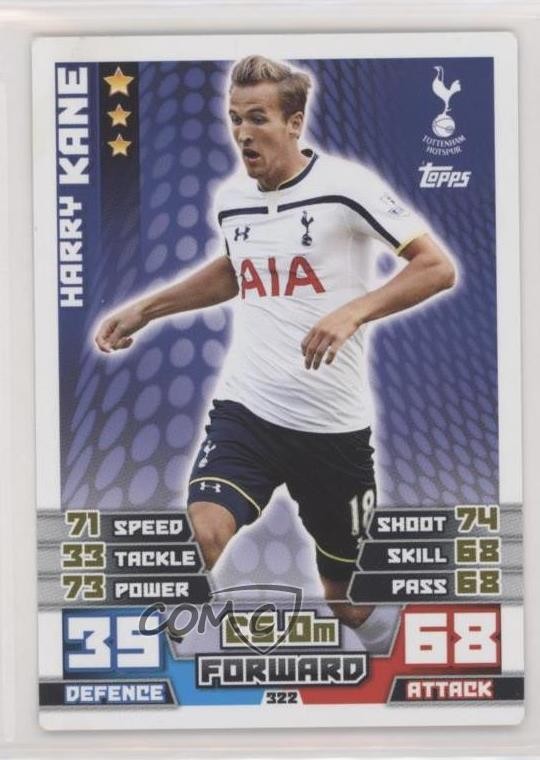 2014-15 Topps Match Attax English Premier League Harry Kane #322 0cp0