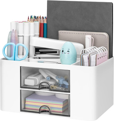 RISEMART Schreibtischorganizer 2 Schubladen 5 Fächer Büro