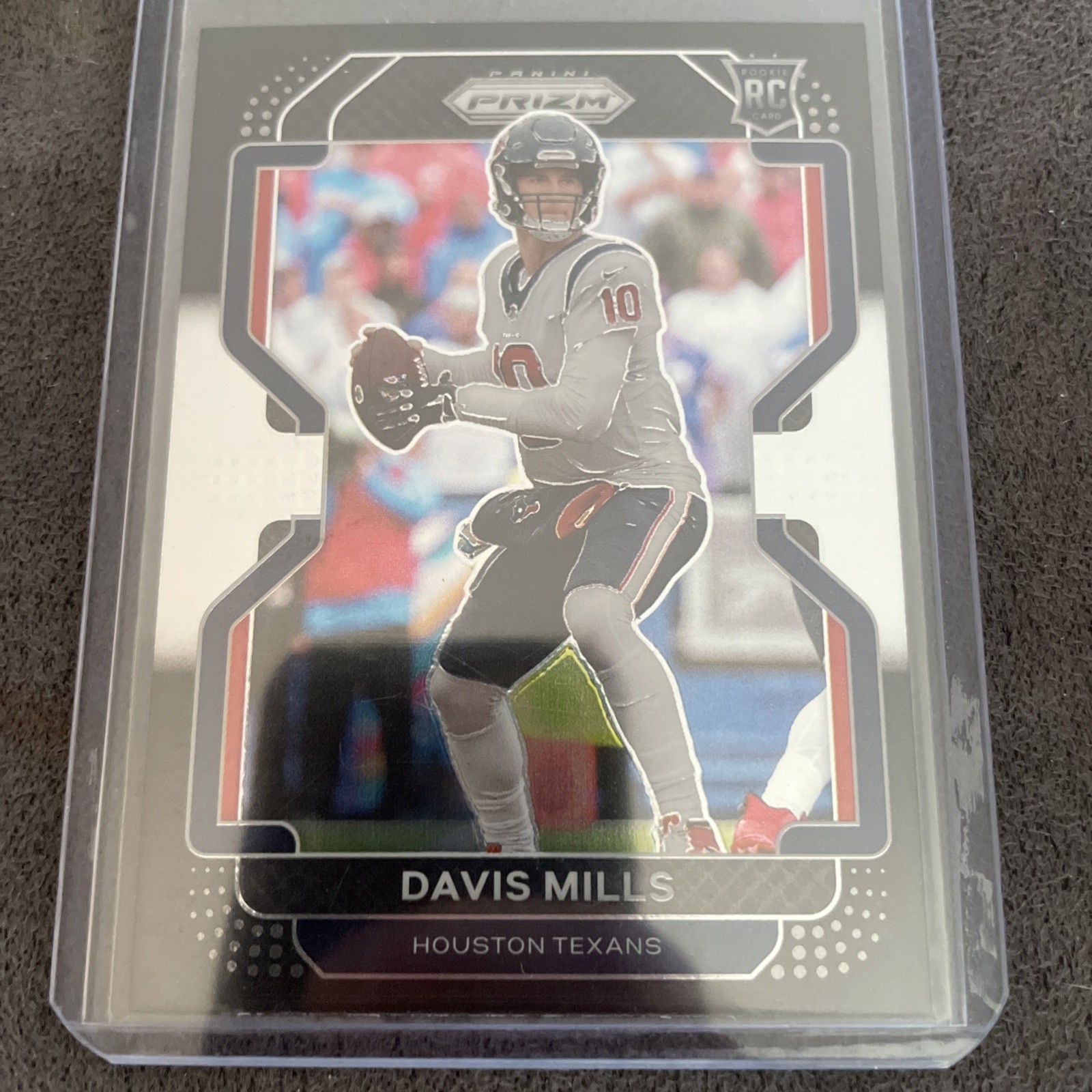 2021 Panini Prizm Black #PB-15 Davis Mills Houston Texans Rookie Card