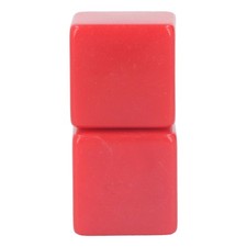 (Red)Blank Dice Cubes 6Pcs Custom Right Angle Blank Dice Set For Party BJ