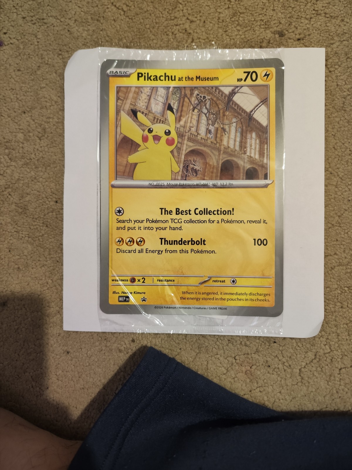 Pikachu At The Museum Promo Pokémon Card