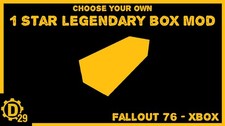 Fallout 76 - *NUEVOS RESORTES ARDIENTES* 1 Estrella Legendary Mod Box (Xbox)
