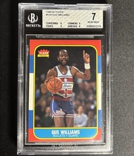 1986-87 Fleer #124 Gus Williams BGS 7 w/ Subgrades (6, 9, 9, 8)