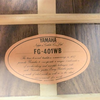 YAMAHA FG-401WB Acoustic Guitar orange label | eBay