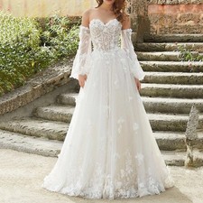 Morden Sweetheart Wedding Dresses A-Line Sweep Train Wedding Gowns Sleeveless