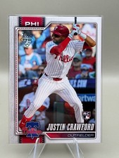 2026 Topps Series 2 Justin Crawford RC SSP Phillies Rookie Card #700 Short Print. rookie card picture