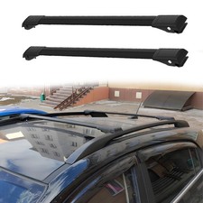 To Fit Volvo Xc70 2000-2007 Roof Rack Cross Bars Black Color 2pcs To Fit Volvo Xc70 2000-2007 Roof Rack Cross Bars Black Color 2pcs