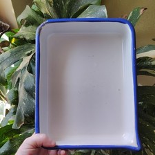 1930 - 1940 Enamelware, Vintage Cesco Acid-Resistant Photographic Tray  6x8"