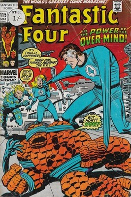 Fantastic Four (1961) # 115 UK Price (3.5-VG-) Penmark & stamps on cover, The...