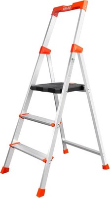 3 Step Ladder W/ XL Platform 3 Step Aluminum Lightweight Folding Ladder 330 lbs