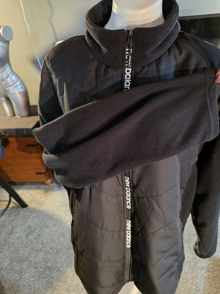 new balance jacket 3xl 3/4 Fleece/ Puffer Front Adjustable Waist Zip Pockets - Image 4 of 4