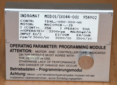 Indramat MOD01/1X044-001 Programmiermodul