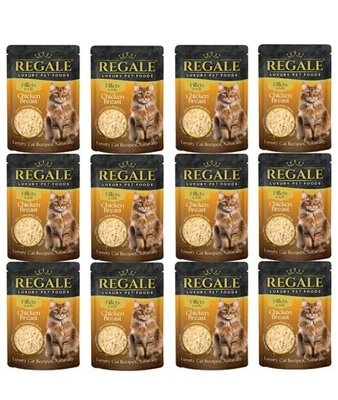 REGALE LUXURY CAT FOOD FILLET IN JELLY 12X POUCHES CHICKEN BREAST