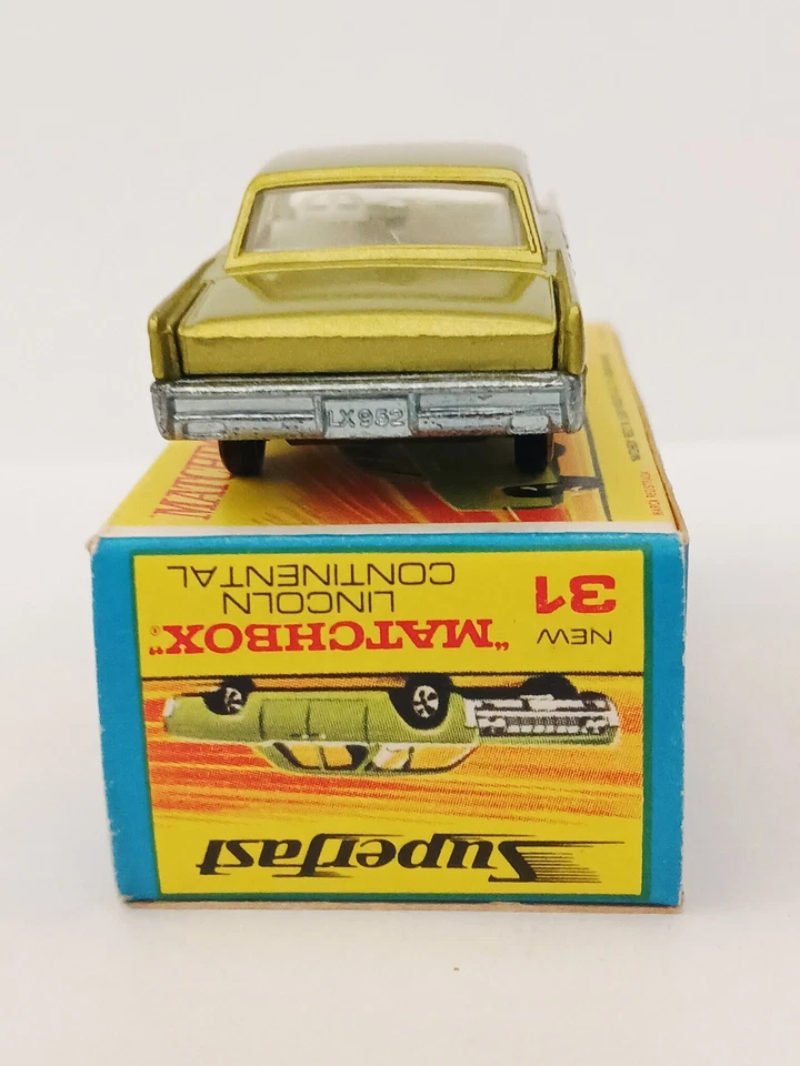 Matchbox Superfast No31 Lincoln Continental MODEL AND BOX ARE STUNNING CONDITION - Image 4 of 4