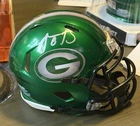 Aaron Rodgers Signed Mini Helmet Green Bay Packers Fanatics COA Custom