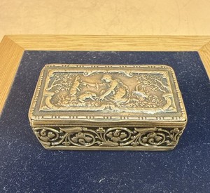 European Silver Box w/ Beautiful Decorations