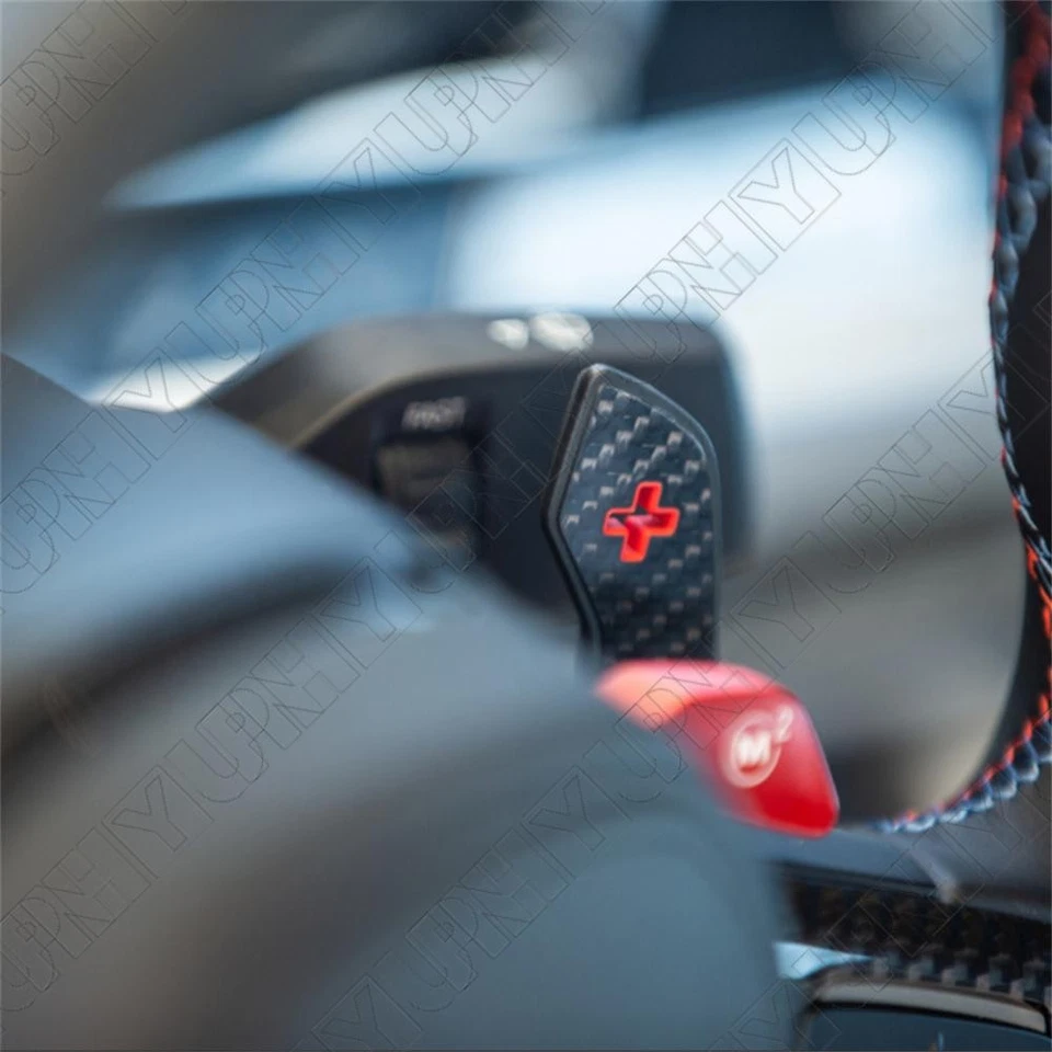 bon Fiber Steering Wheel Paddle Shifter For BMW G20 M3 M4 G80 G82 M340i 2017+ - Image 2 of 4