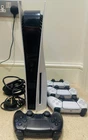 Sony PlayStation 5 Blu-Ray Edition Console with 4 Controllers (White & Black)