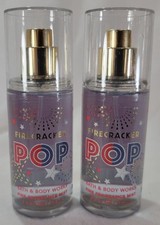 Bath Body Works FIRECRACKER POP Fine Fragrance Mist 2.5 oz Travel Mini Lot of 2