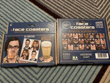Gentlemans Club Face Drink Coasters - 20 Hilarious Double Sided Drinking Party