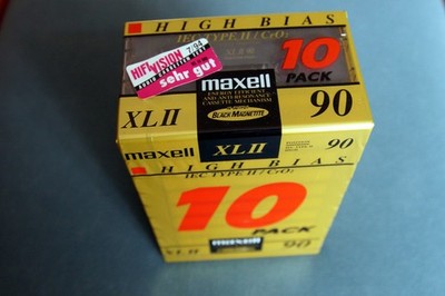 10 MC Maxell XLII 90 , Type II, ovp Audio Leerkassette,  neu, Großpack
