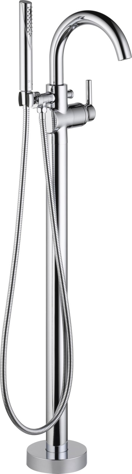Delta T4759-FL Trinsic Floor Mounted Tub Filler - Chrome