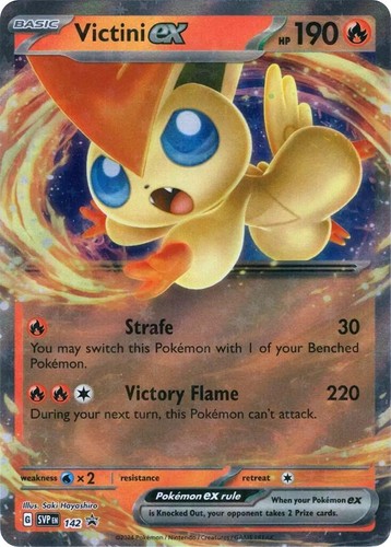 Victini ex (SVP142) [Scarlet & Violet: Black Star Promos] Near Mint Holofoil
