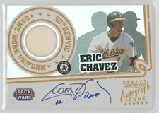 2005 Topps Pack Wars Auto Relics 119/200 Eric Chavez #PWRA-EC Auto 4f5