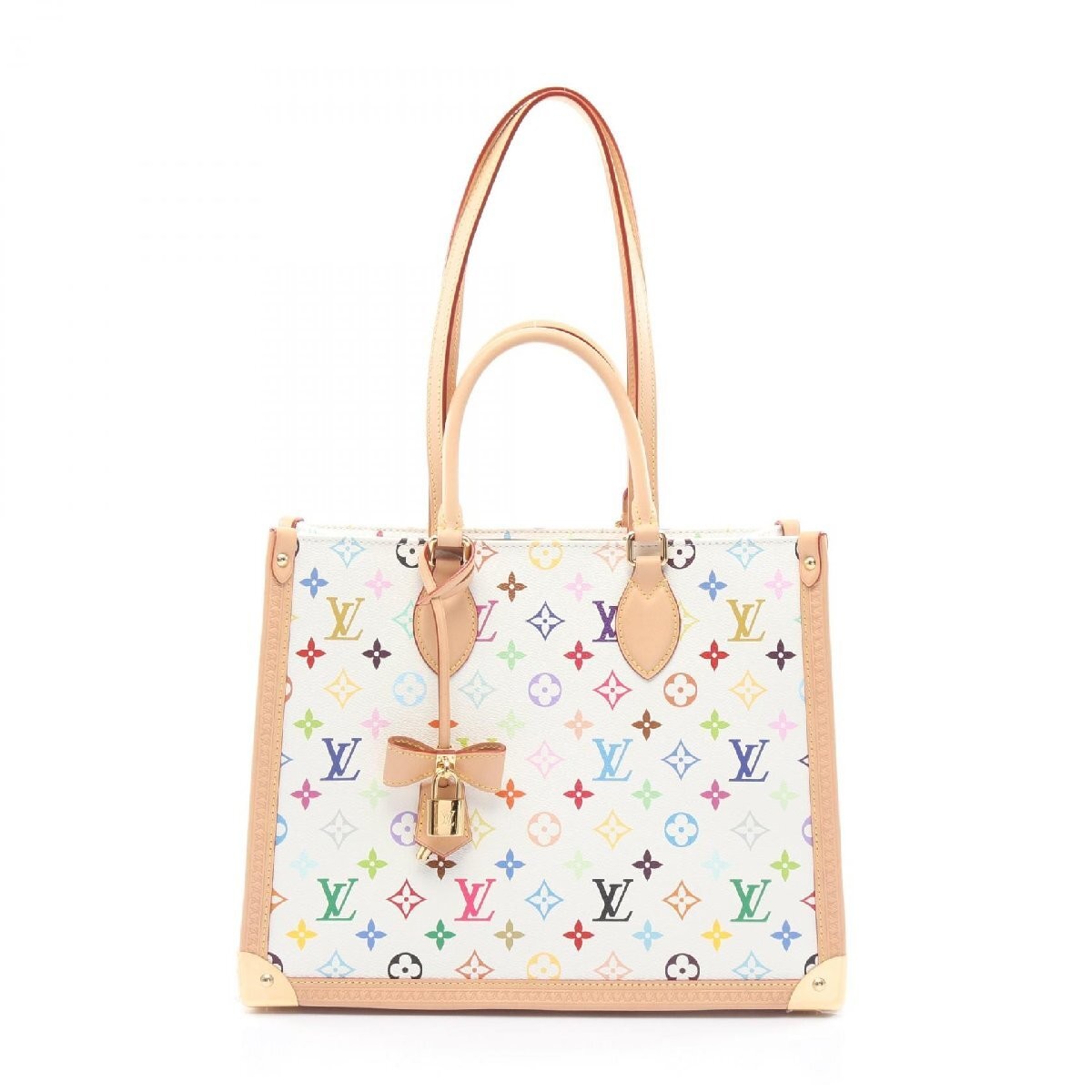 Louis Vuitton x Takashi Murakami On The Go MM Monogram Bronn  Tote Bag 483560