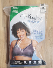 Playtex 18 Hour Silky Soft Smoothing  Breathable Comfort Wireless Bra Nude 42B
