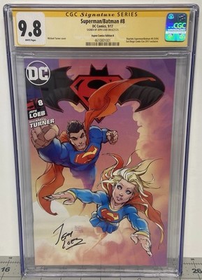 Superman Batman #8 CGC SS 9.8 NM/MT 1st App NEW Supergirl, Signed By Jeph Loeb!
