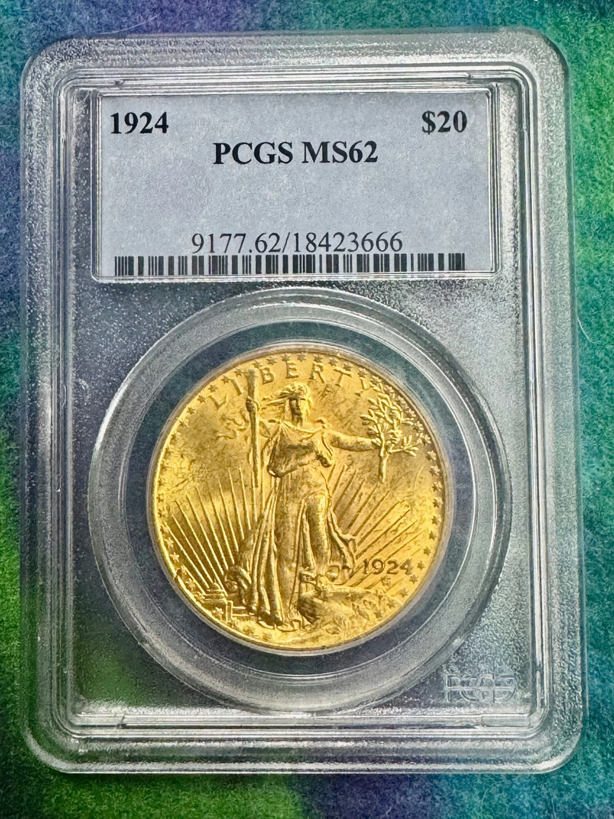 1924 $20 Gold St. Gaudens MS62 PCGS