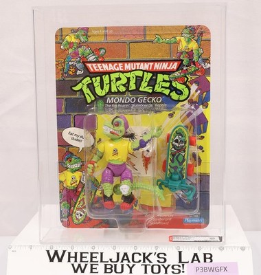 Mondo Gecko Blue Eyelids AFA GRADED 80 85/75/80 TMNT 31-Back 1990 Playmates NEW