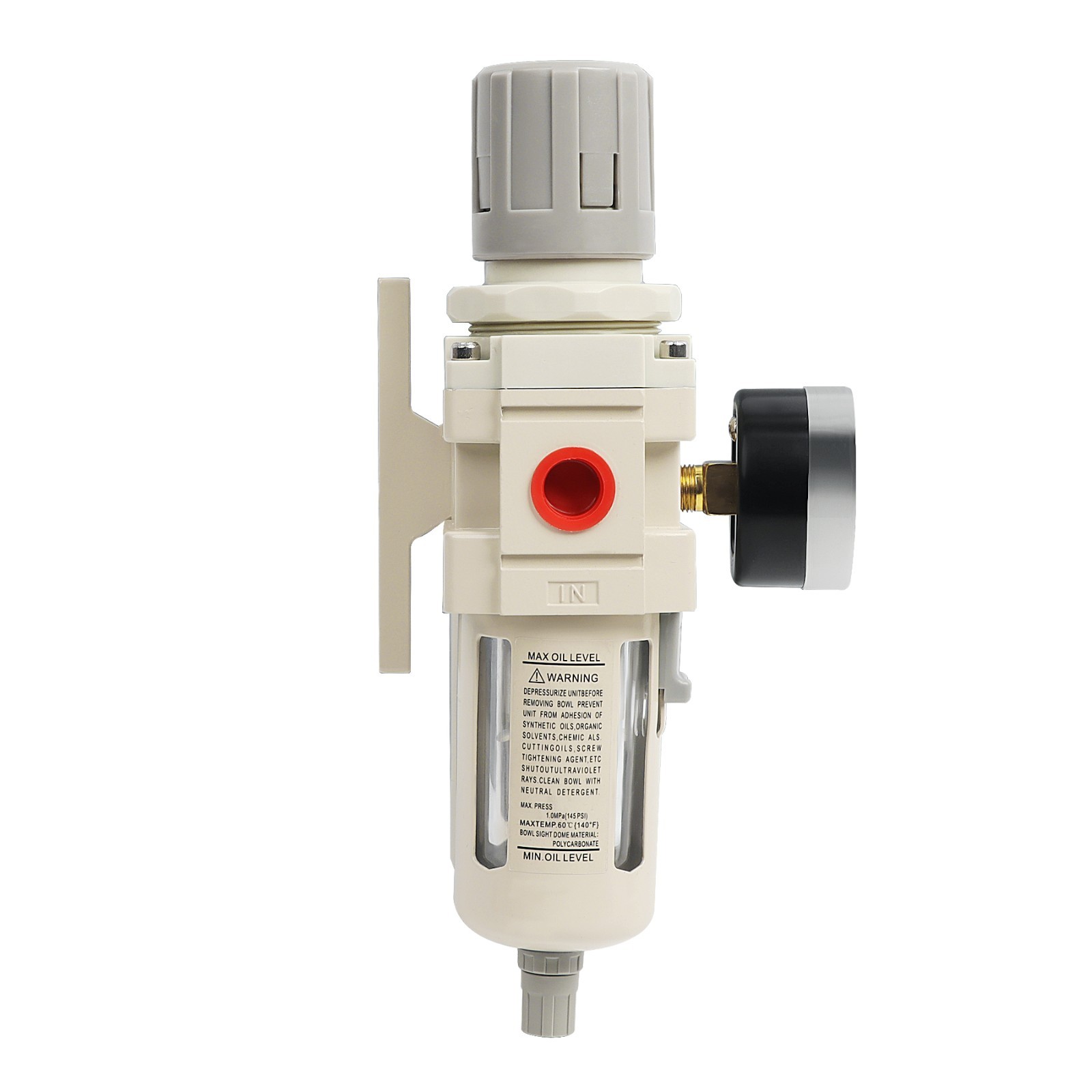 3/8" NPT Compressed Air Filter Regulator Lubricator Water/Oil Trap Separator