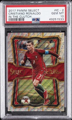 2017 PANINI SELECT IN THE CLUTCH #IC-2 CRISTIANO RONALDO PSA 10