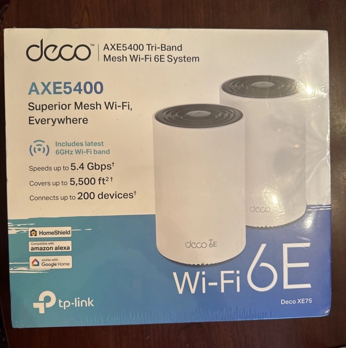 TP-Link Deco XE75 2台セット Wi-Fi 6 Deco XE75 | AXE5400 トライバンド メッシュWi-Fi 6Eシステム