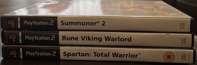 Spartan Total Warrior Rune Viking Warlord Summoner 2 Sony PlayStation 2 Bundle