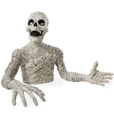 3 Ft. Halloween Groundbreaker Mummy Scary Outdoor Yard Lawn Graveyard Decoration
