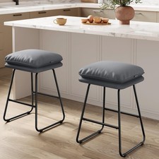 Bar Stools Set of 2 Counter Height Bar Stools Leather Counter Stools Barstools