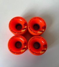 Orangatang Fat Free 65mm Longboard/Cruiser/Skateboard wheels. Near-perfect.