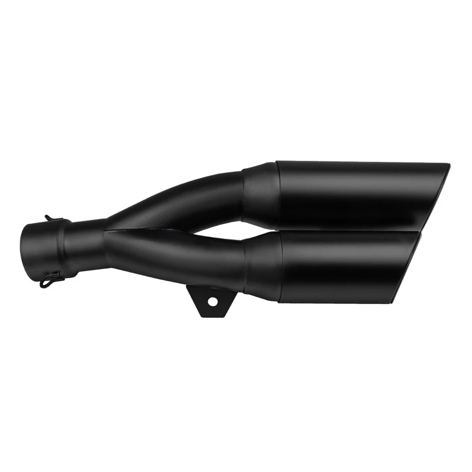 Tubo de escape silenciador de 2 tubos GP Racing Universal 38-51 mm con silenciador DB Killer Foto 3 de 4