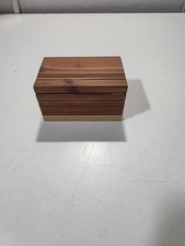 Handmade Wooden Keepsake Box Small Trinket Jewelry Storage Hinged Lid