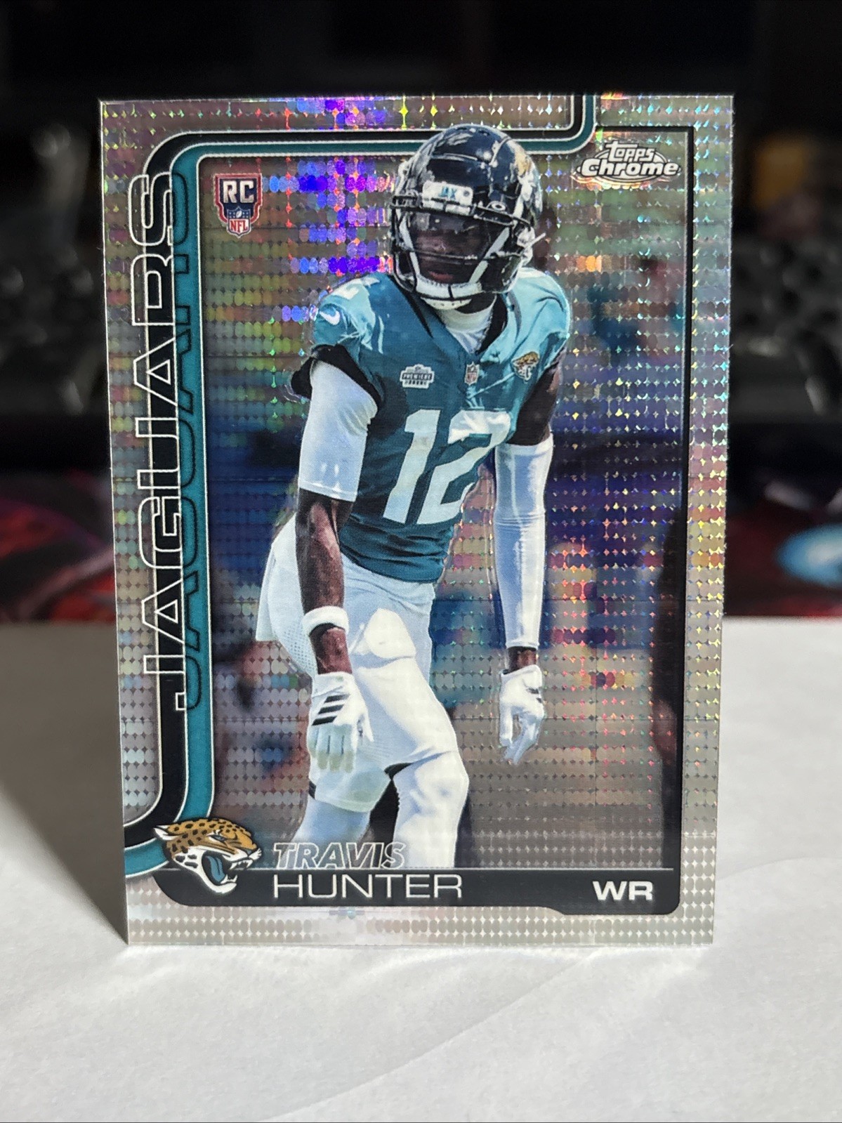 2025 Topps Chrome Football Travis Hunter #332 Pulsar Rookie Card RC