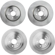 Front and Rear Disc Brake Rotors For 05-09 Subaru Legacy