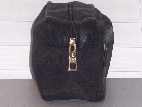 PACO RABANNE FRAGRANCES Men Unisex Zip Toiletry Shave Travel Kit Pouch Bag BLACK - 第 4/18 張圖片