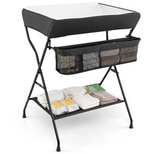 Topbuy Infant Folding Changing Table Portable Baby Girl Boy Diaper Station
