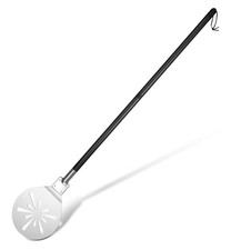 Onader 7 Inch Pizza Peel,Stainless Steel Perforated Round Pizza Paddle